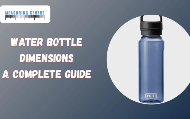 Water Bottle Dimensions
