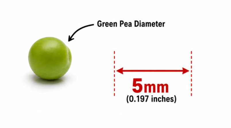 1. Green Pea Diameter