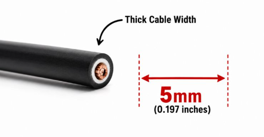 6. Thick Cable Width