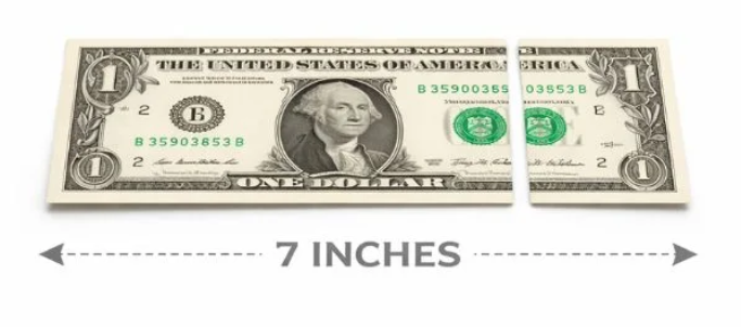 3. One and a Half US Dollar Bills