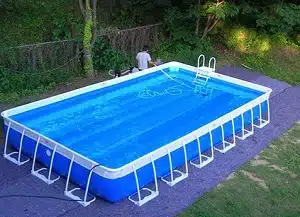 11. A 20-Foot Above-Ground Swimming Pool