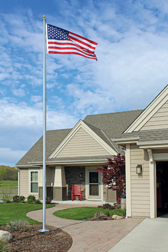 10. A 25-Foot Residential Flagpole