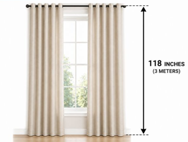 7. Tall Curtain Length