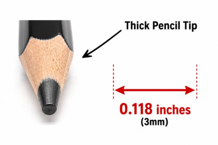 3. Thick Pencil Tip