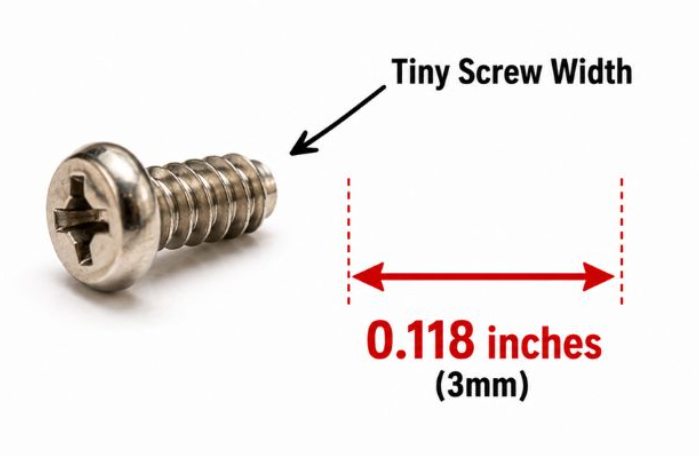 4. Tiny Screw Width